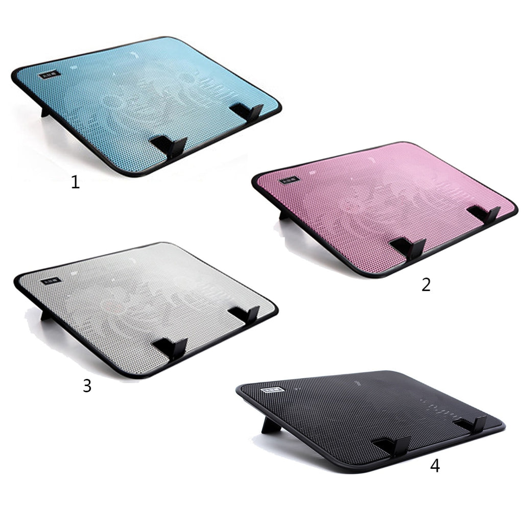 Notebook Cooler External Laptop Cooling Pad Slim Stand with High Speed Silent Fan