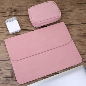 Matte Magnetic Buckle Laptop Sleeve Bag